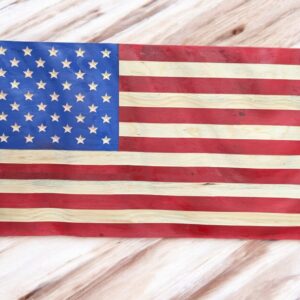 Large Wavy American Flag