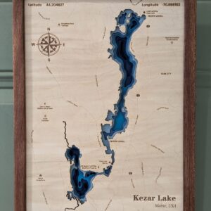 Kezar Lake Depth Map