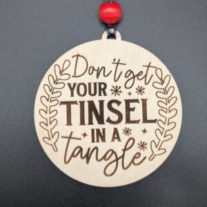 Tinsel in a Tangle Ornament