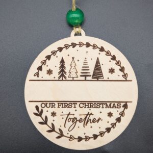 Personalized First Christmas Together Ornament