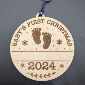 Personalized Baby's First Christmas Ornament