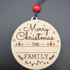 Personalized Merry Christmas Ornament