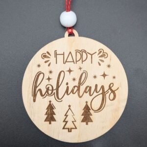 Happy Holidays Ornament