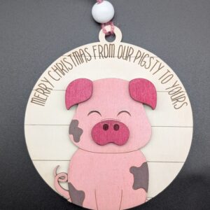 Pigsty Christmas Ornament