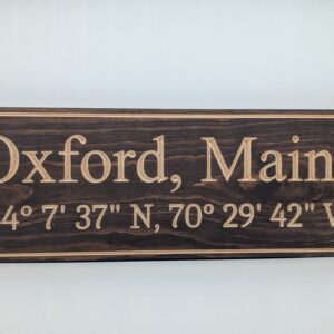 Town Coordinate Sign
